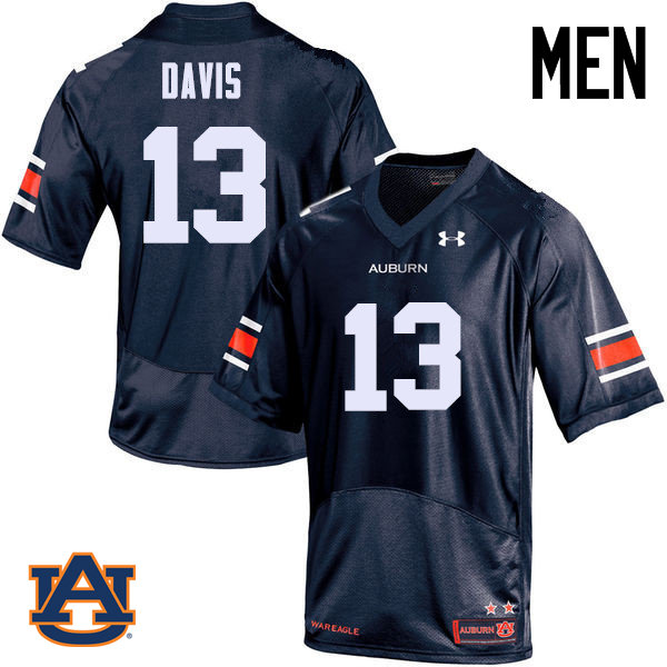 Men Auburn Tigers #13 Javaris Davis College Football Jerseys Sale-Navy